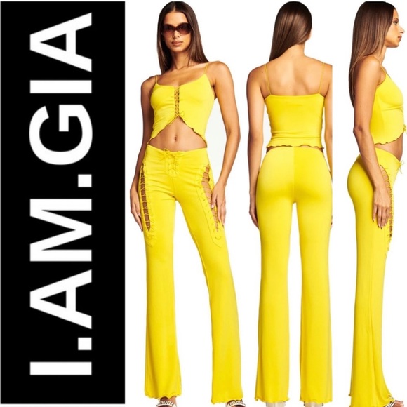I.AM.GIA Pants & Jumpsuits Iamgia Nyx Lace Up Pants Poshmark